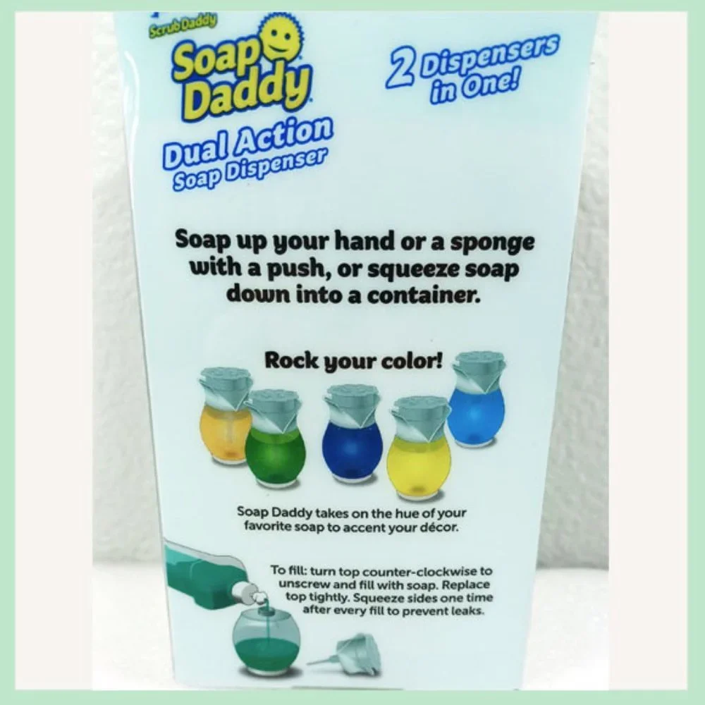 Scrub Daddy Soap Dispenser, Soap Daddy Dual Action Dispenser - Picture 4 of 6